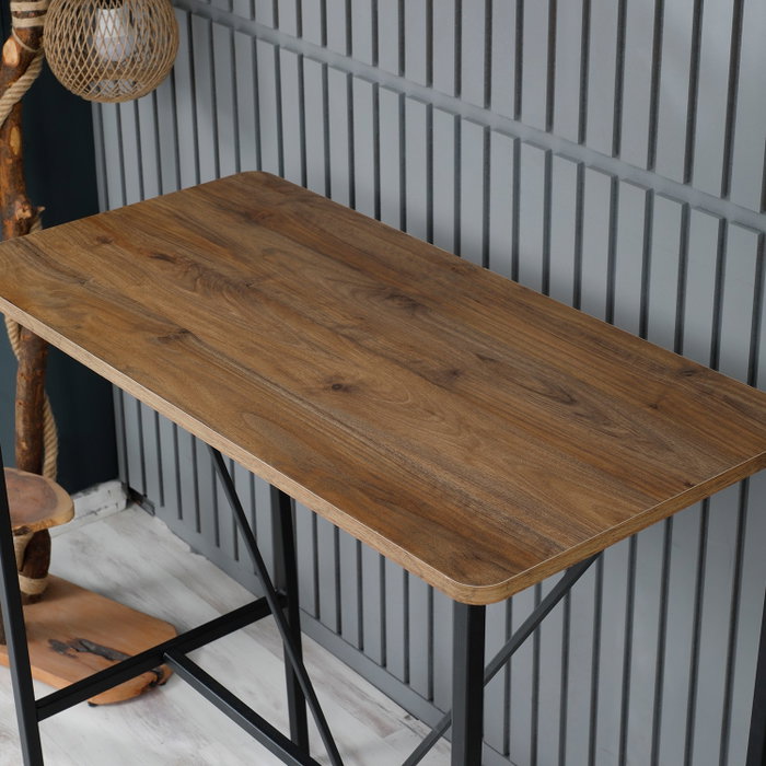 Hanah Home Mesa de bar Nordic Nogal y Negro